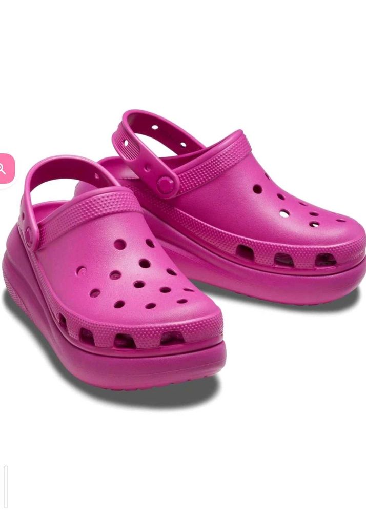 Fuchsia Brand new Platform Crocs original w..11 m.