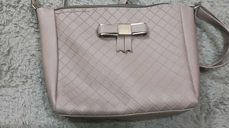Pink/Peach sling bag &amp; a black one free