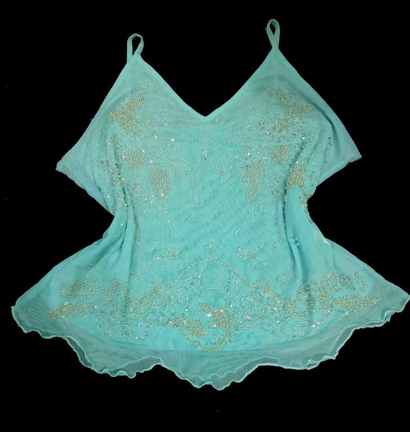fixed price❗y2k Sparkling Chatpata beaded Top