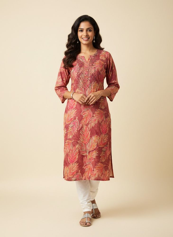 Floral Print Kurta (buy1get2)