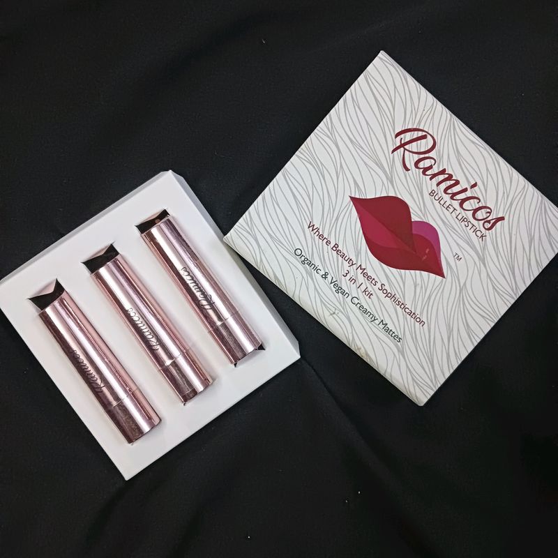 Combo Of 3  Branded Lipstick