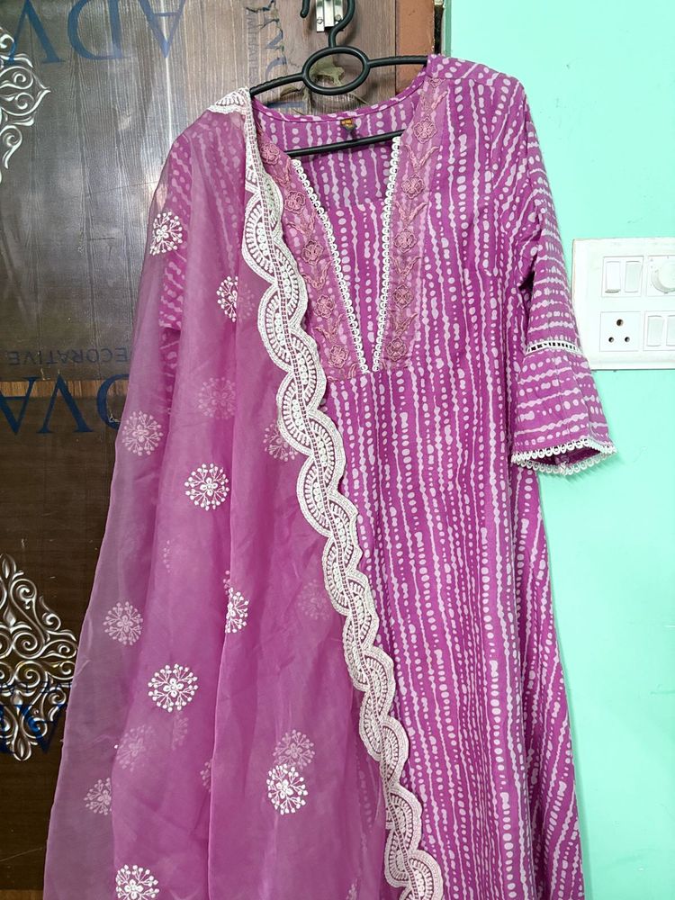 Elegant Purple Kurta Set