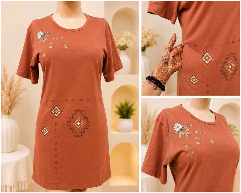 Boho Print Tunic Top
