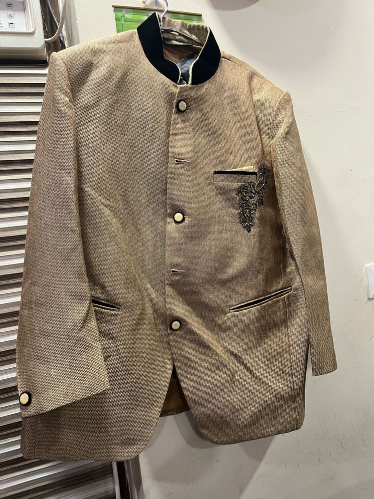 Elegant Men's 3 pcs indo western suit