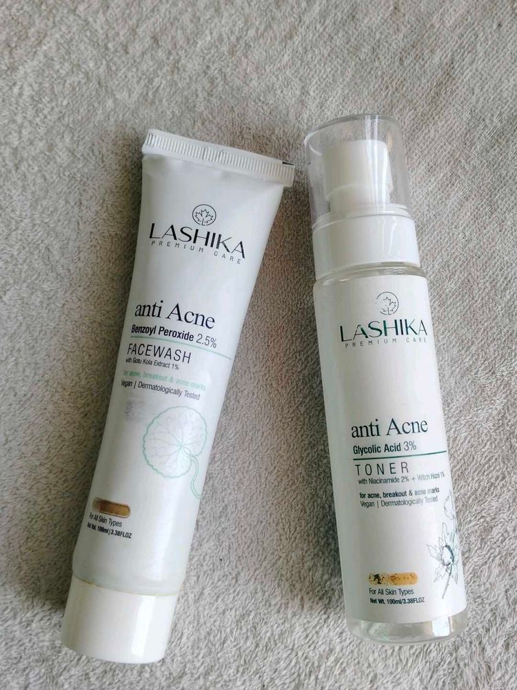 Lashika Anti Acne Face Wash &amp; Toner