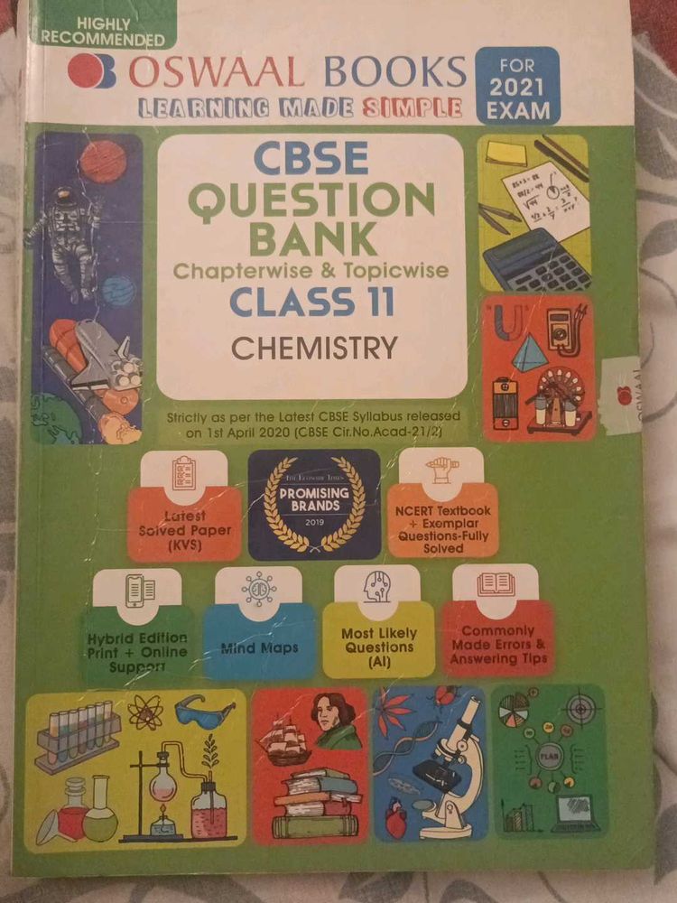 Oswaal CBSE Class 11 Chemistry Question Bank