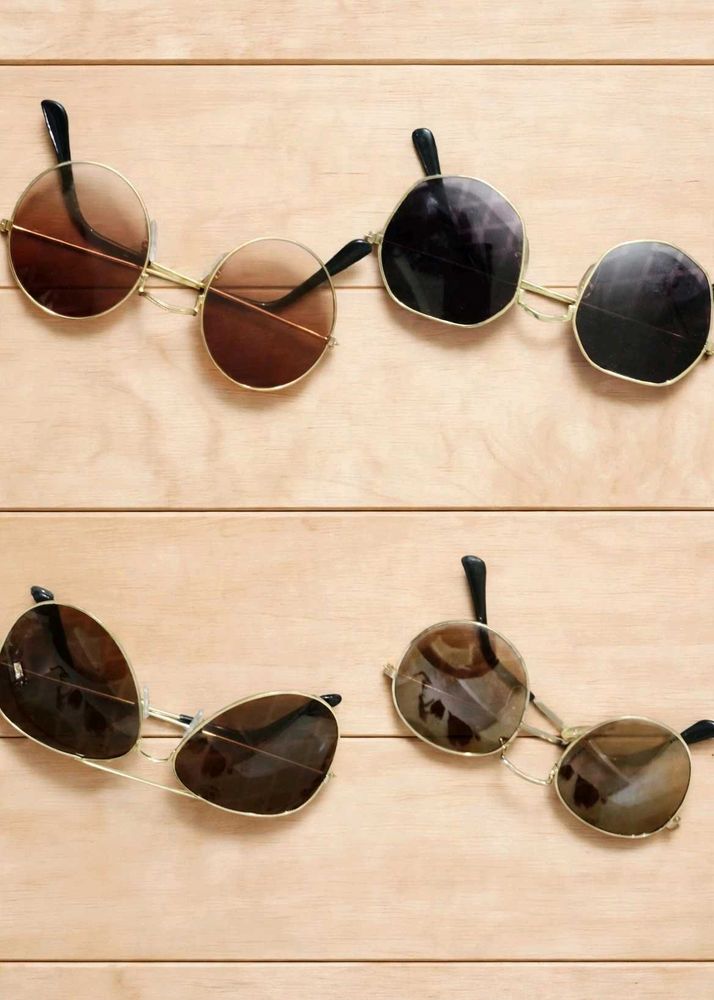 Stylish Round Sunglasses Set