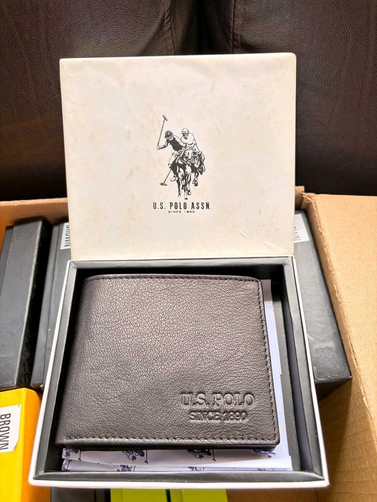 US Polo Assn. Leather Bi-Fold Wallet
