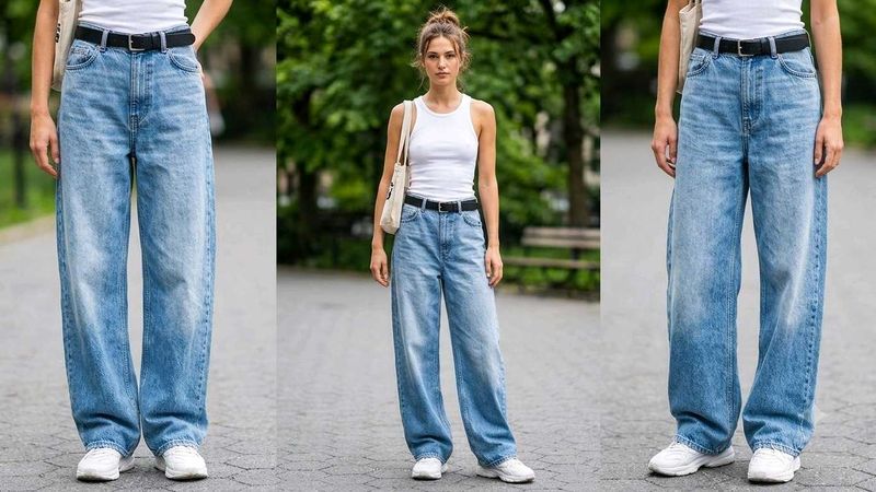 Light Wash Wide Leg Jeans