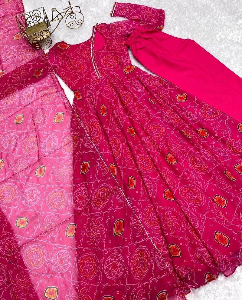 8 Mtr Fully Flair Anarkali Gown