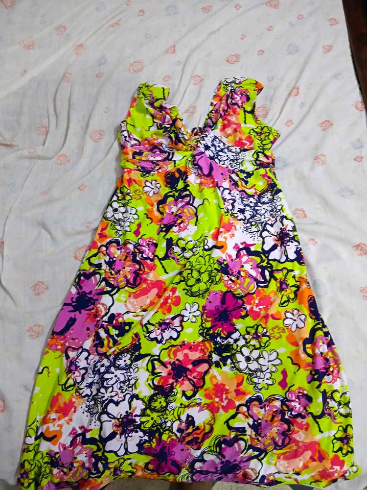 Vibrant Floral Summer Dress