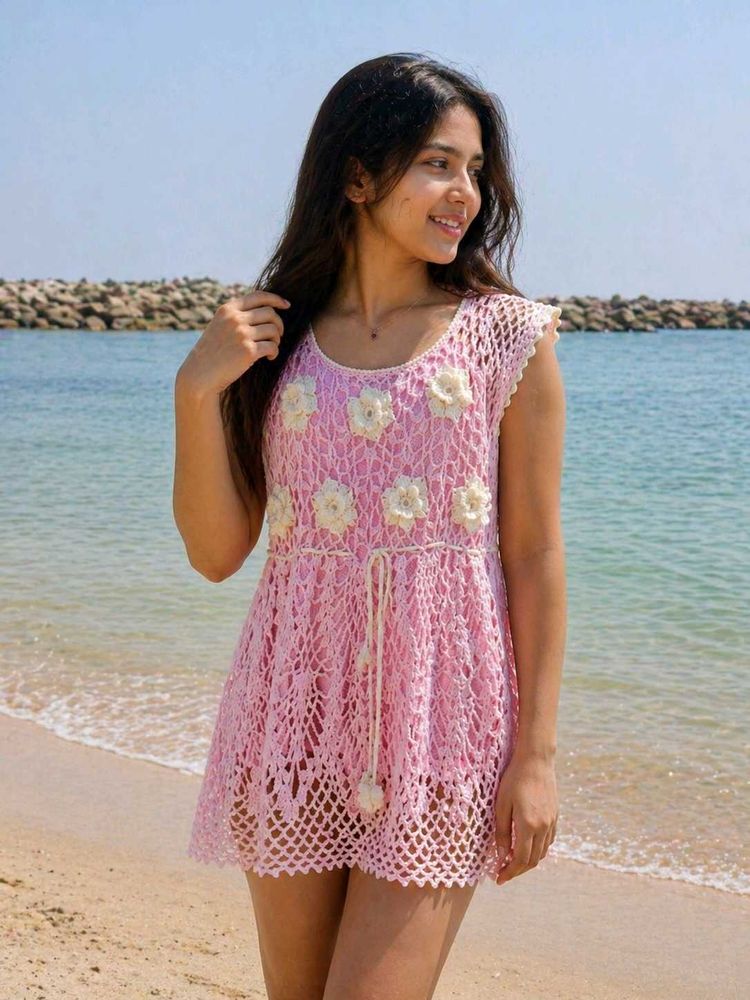 Crochet Beach Cover-Up Dress