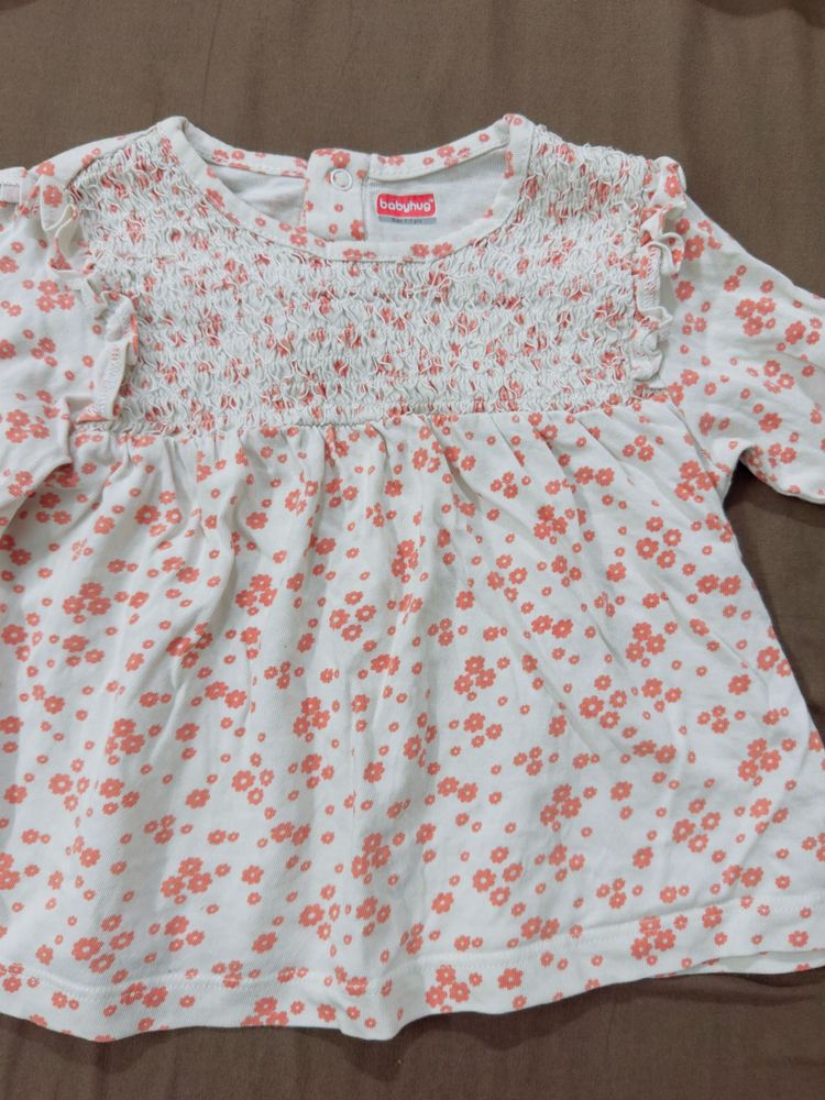 Baby Girl Floral Smocked Top