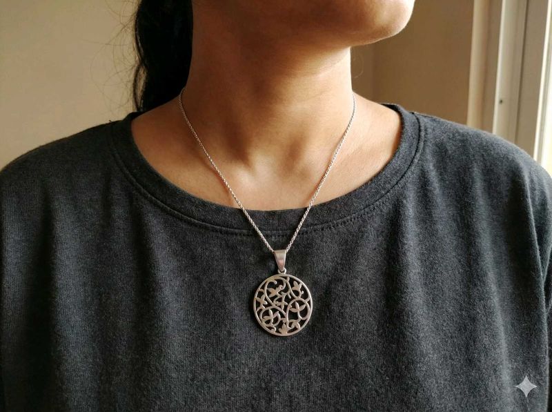 Silver Aesthetic Boho pendant