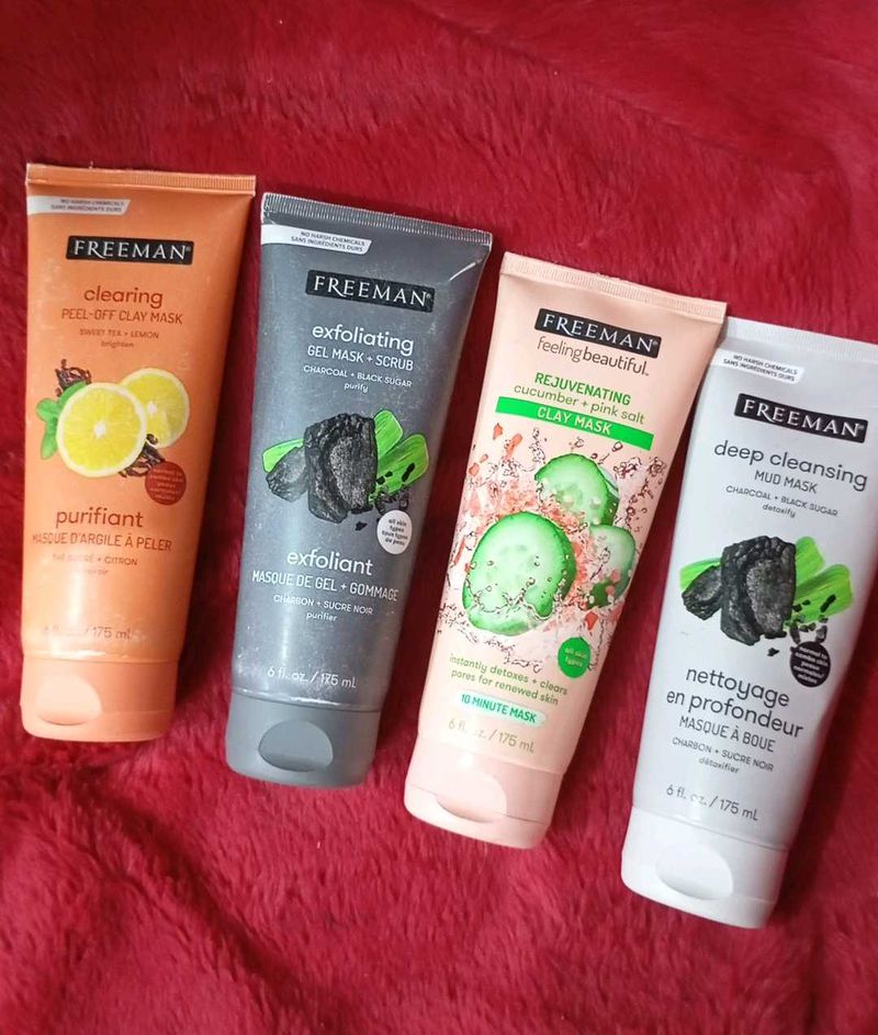 Freeman Face Masks - Set of 4