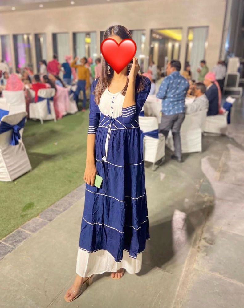 Elegant Blue Maxi Dress
