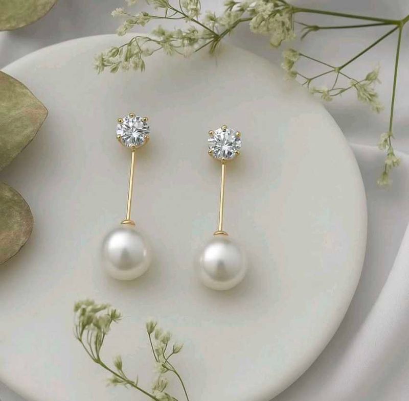 Elegant Pearl Drop Earrings
