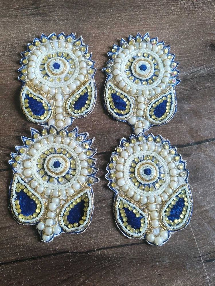 Set of 4 Embroidered Patches