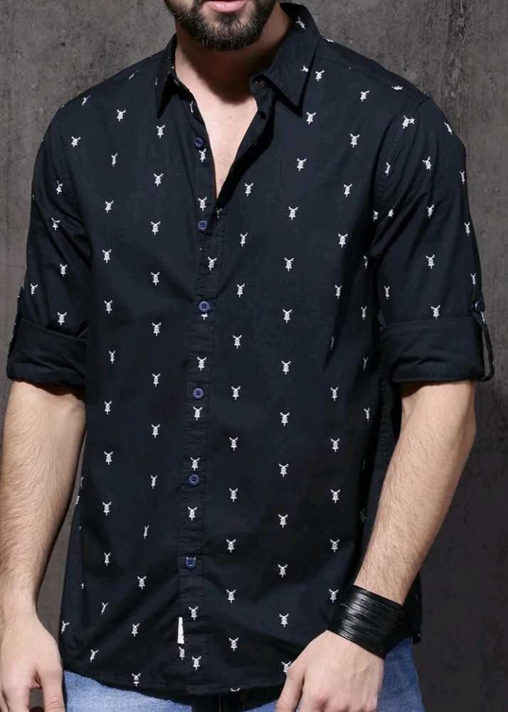 Navy blue shirt men