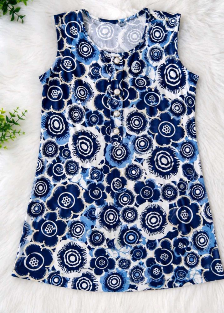 Beautiful Blue Floral Saree