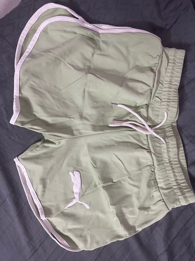 Puma Green Running Shorts