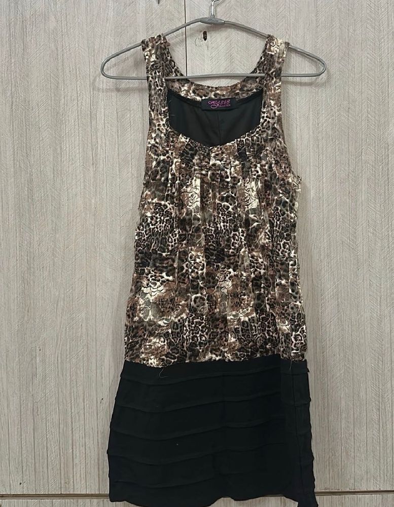 Animal Print Mini Dress