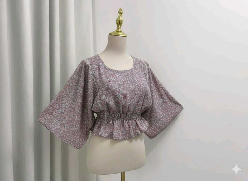 Floral Print Crop Top