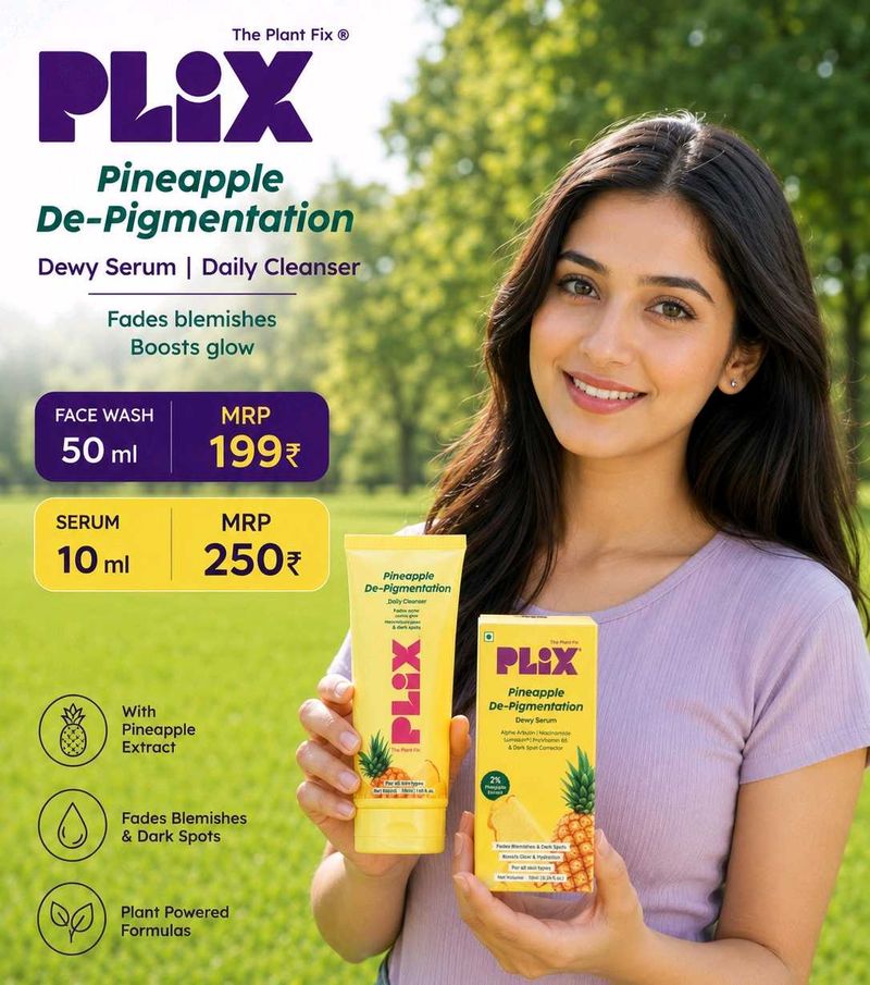 PLIX Pineapple De-Pigmentation Serum &amp; Face Wash