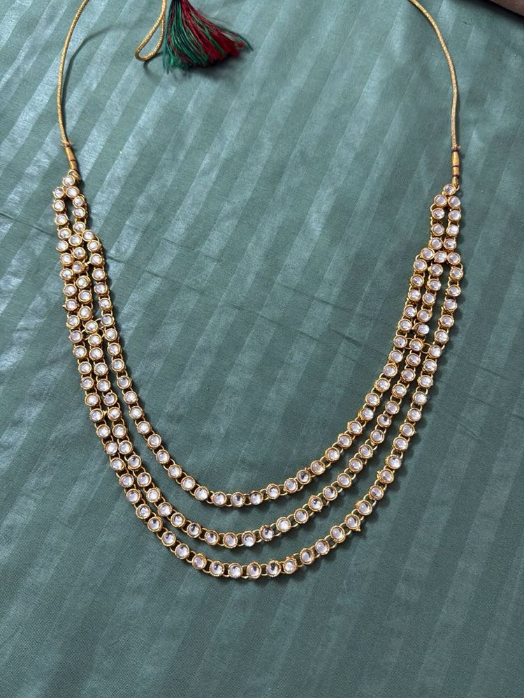 Elegant Layered Kundan Necklace