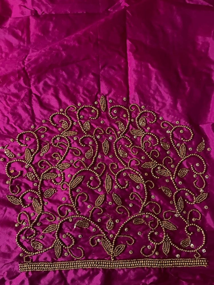 Designer Embroidered Silk Blouse