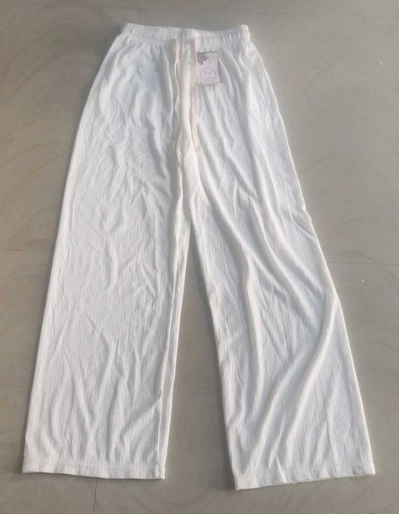 White Wide Leg Pants