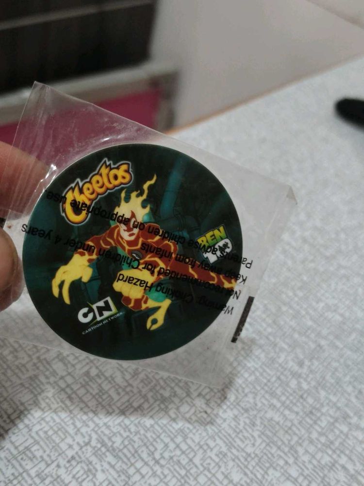 ben10 heat blast tazo from Cheetos