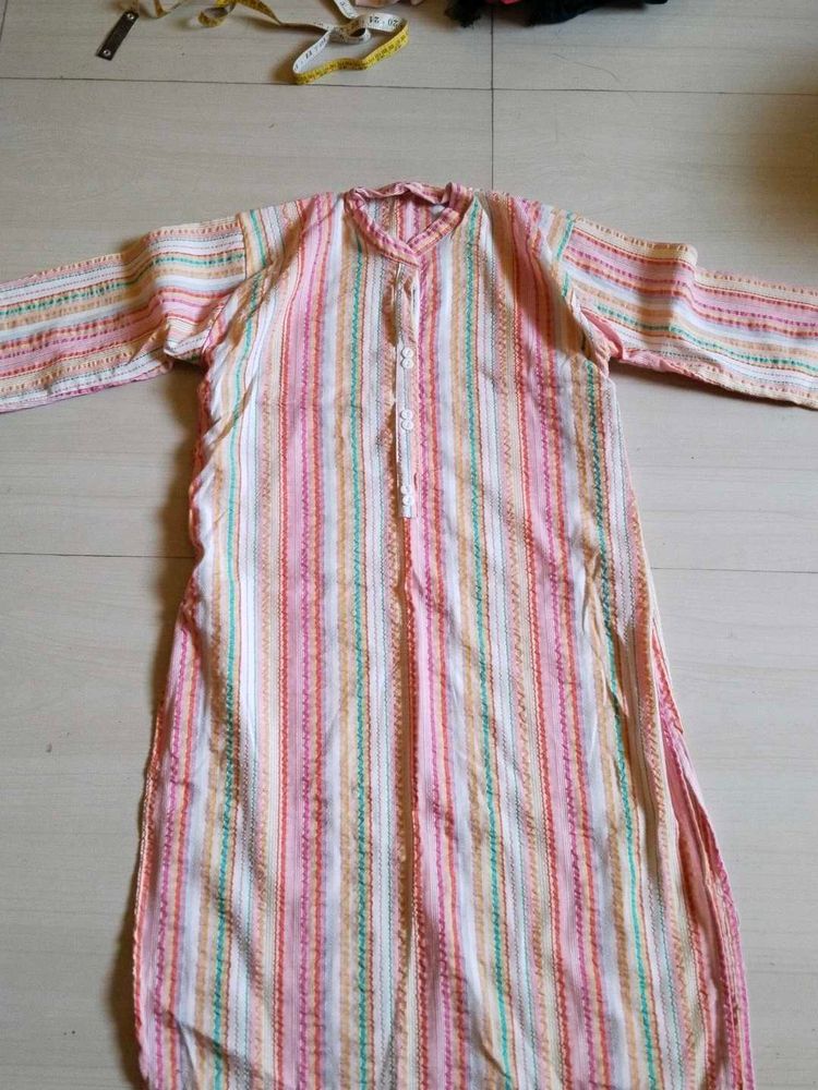 Striped Cotton Kurta