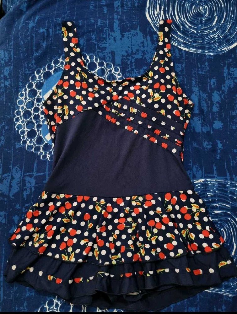 Cute Cherry Print Swimsuit