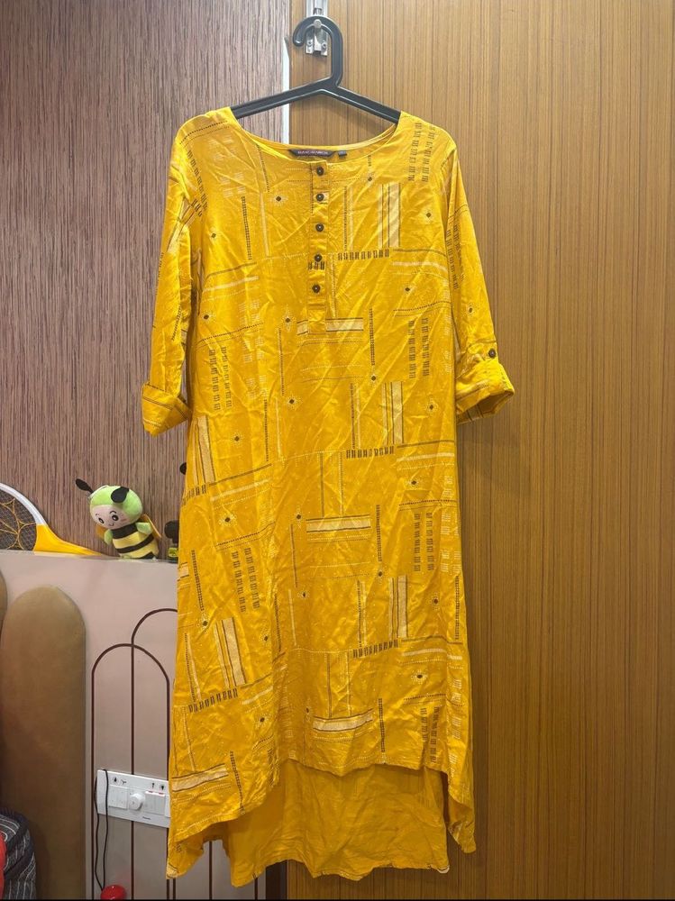 “Rangmanch” Stylish Mustard Kurti