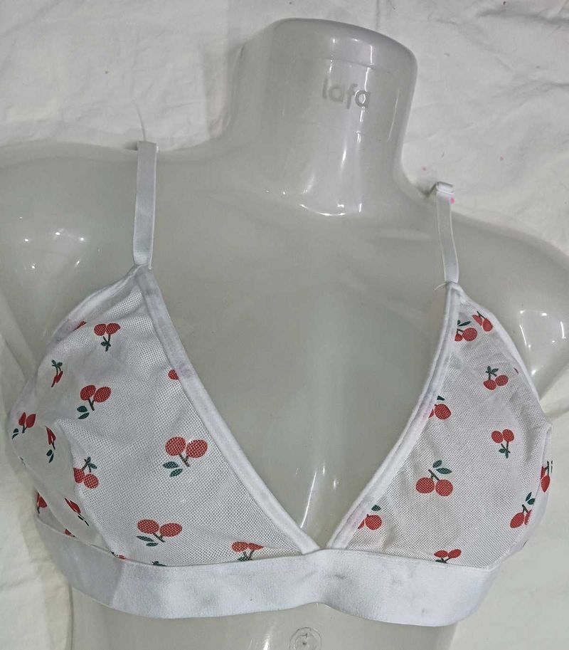 Cute Cherry💚  big size Print Bra