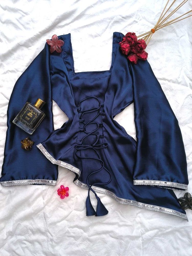 Y2k Corset Assymetrical Festive Kurti💙