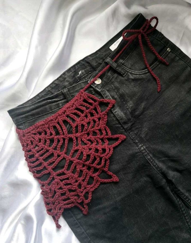 Crochet Spiderweb Bandana🕸️