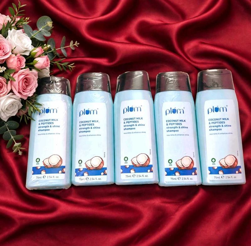 COMBO OF 5 Plum Coconut Milk &amp; Peptides ShampooPlu