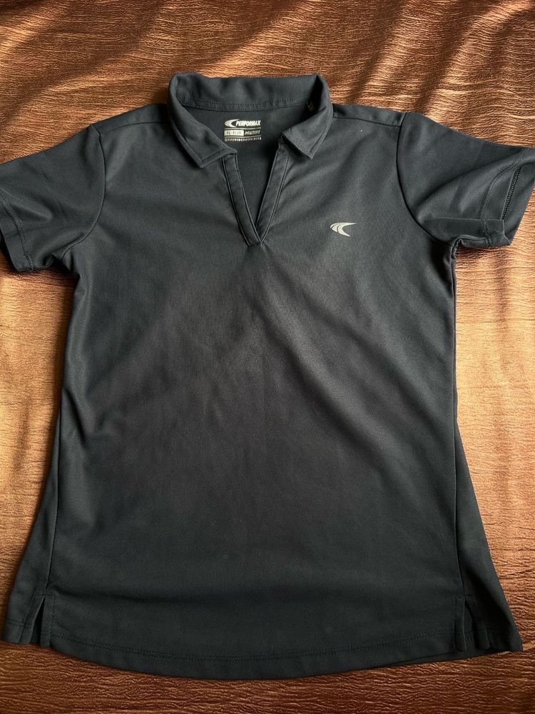 Women's Dark gray Polo Shirt