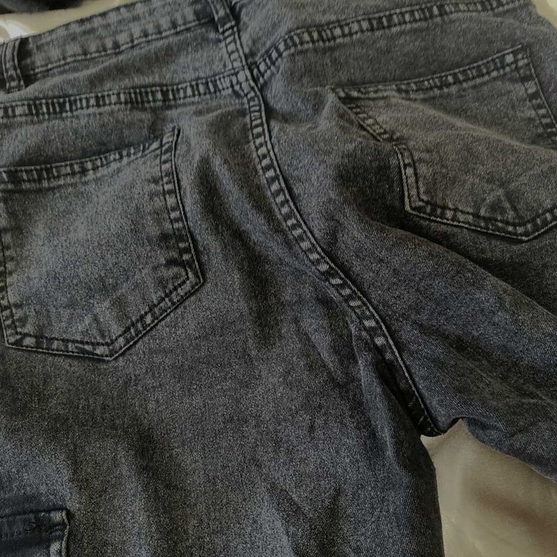 Gray Denim Jeans
