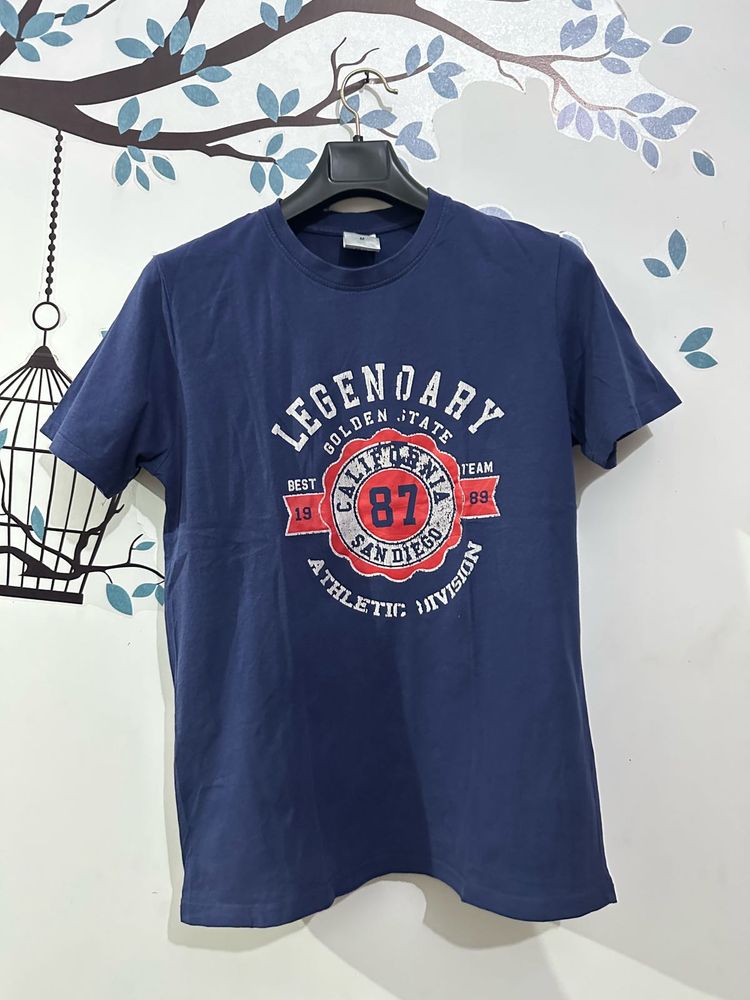 Men's Blue "Legendary" Graphic T-Shirt 🇩🇪