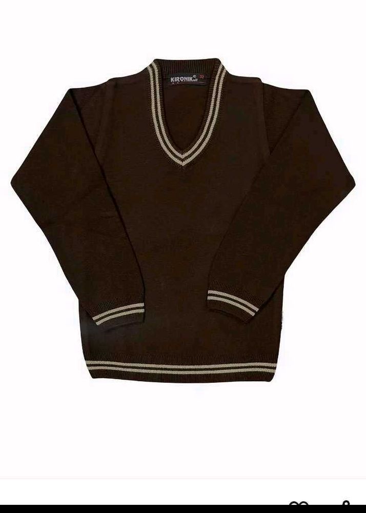 Brown School Uniform Sweater