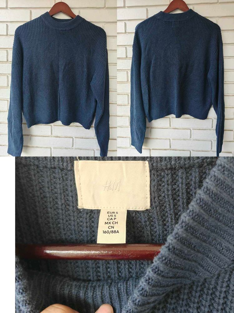 H&amp;M Blue Knit Sweater