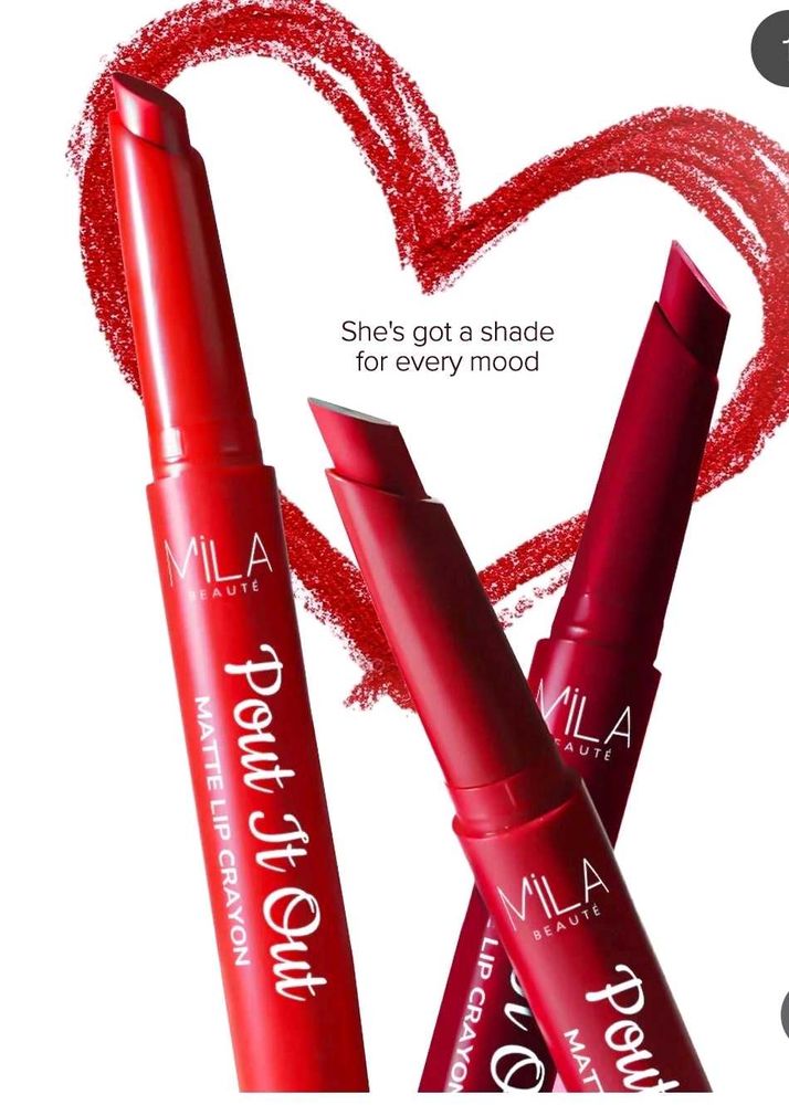 Mila Beaute Matte Lip Crayons