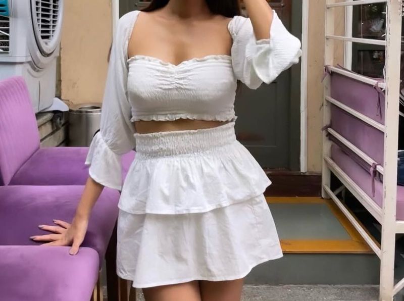 White Crop Top