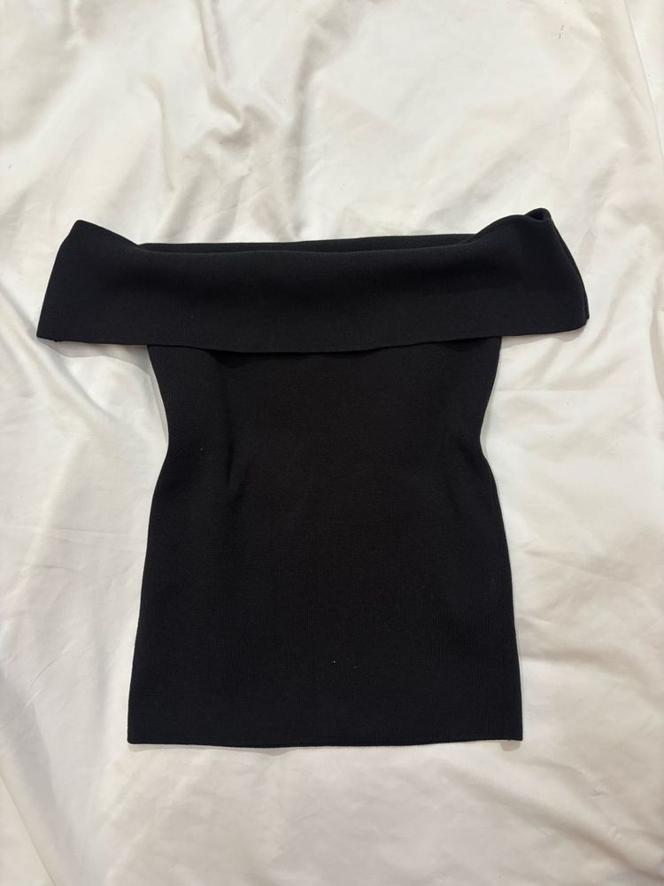 Black Off-Shoulder Top