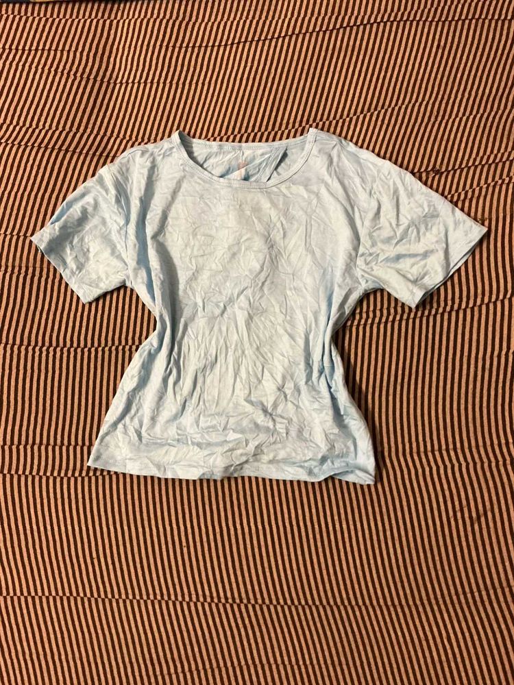 Light Blue Casual T-Shirt