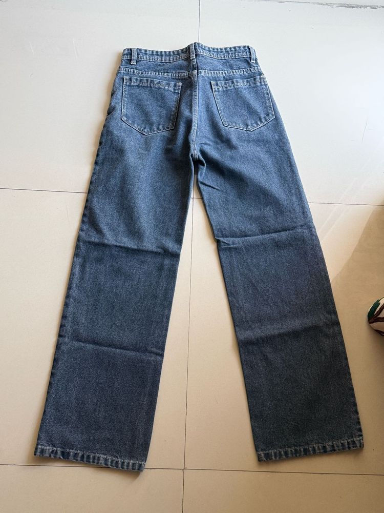 Classic Blue Wide Leg Jeans