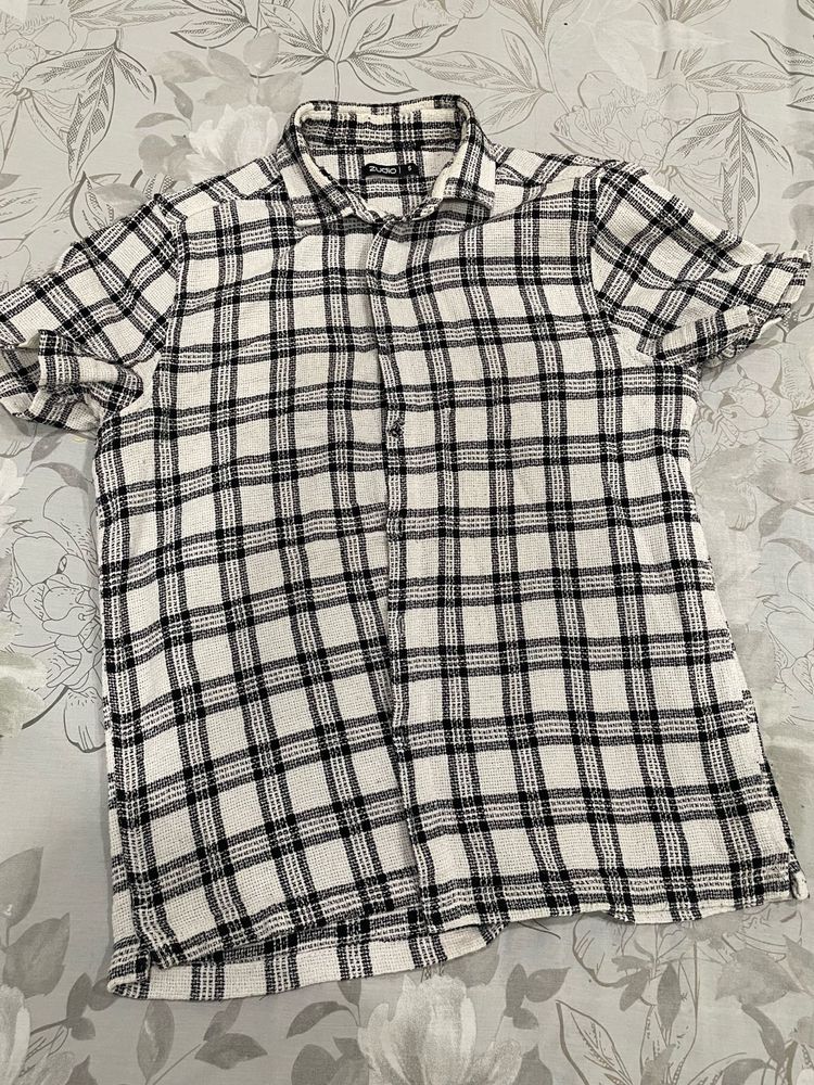 zudio brand Men  Classic Checkered Short Sleeve